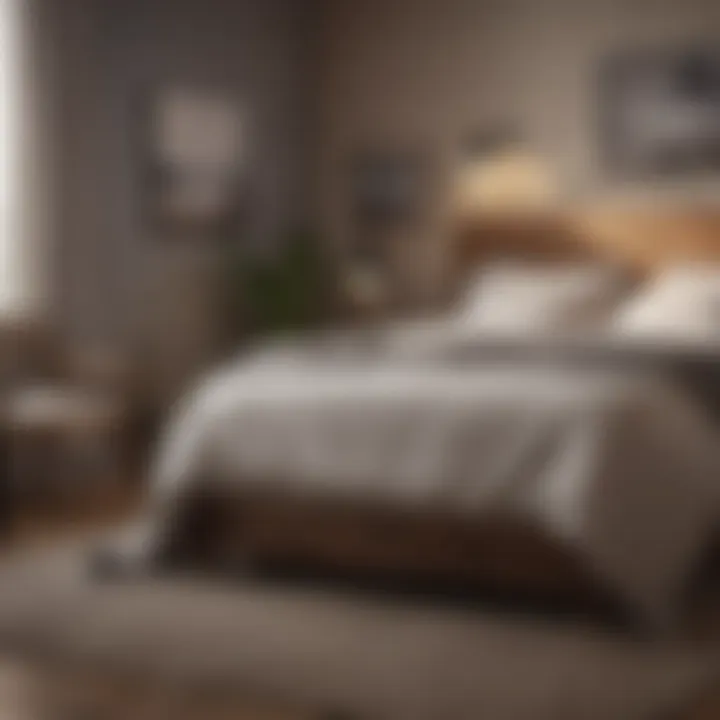 A peaceful bedroom with cozy bedding promoting good sleep