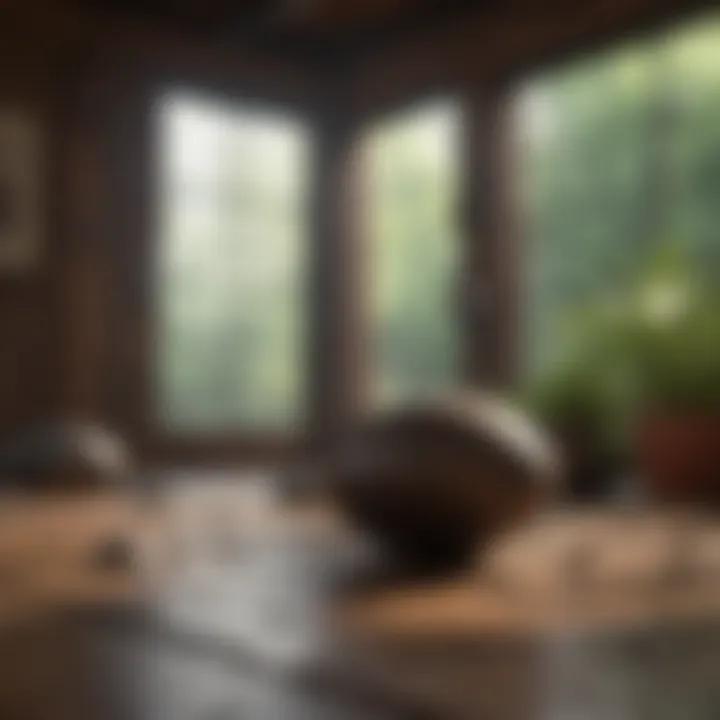 A serene meditation space promoting mindfulness