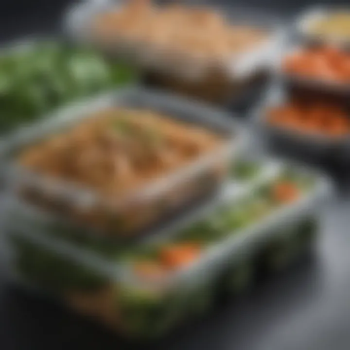 Close-up of eco-friendly materials used in Amazon prep containers emphasizing sustainability