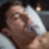 Diagram illustrating types of sleep apnea