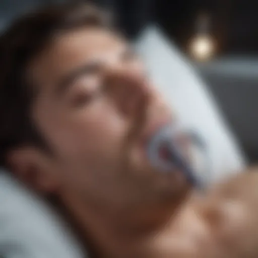 Diagram illustrating types of sleep apnea