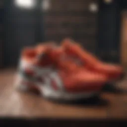 Array of affordable running shoes displayed on a wooden surface.
