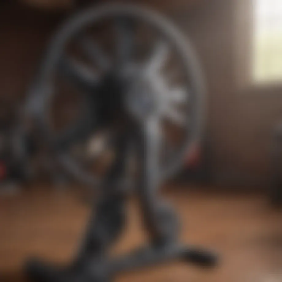 Dynamic airflow design of an air fan exercise bike