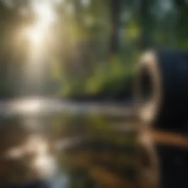 Serene Environment for Concentration A serene environment with nature visuals and music elements, fostering concentration.