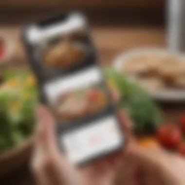User-Friendly Design of Food Tracking Apps Screenshot of a food tracking app interface showcasing user-friendly design