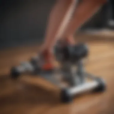 Compact design of a folding pedal exerciser