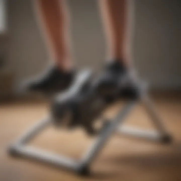 Versatile features of a folding pedal exerciser