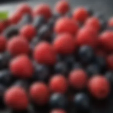 Antioxidant-Rich Berries Colorful assortment of berries rich in antioxidants