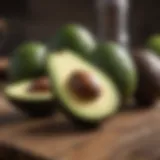 Fresh avocados showcasing healthy fats