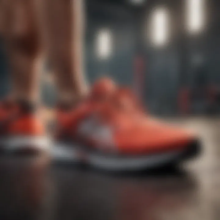Demonstration of stability in running shoes