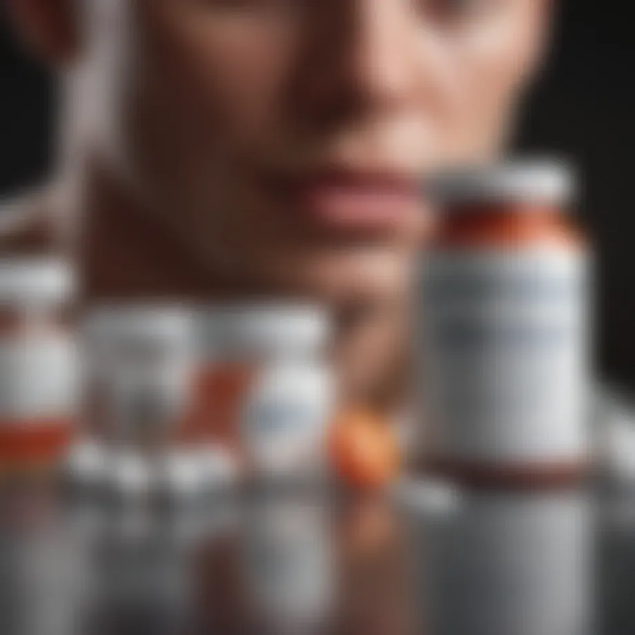 Visual representation of OTC medication packaging for genital herpes