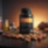 A plethora of dietary supplements displayed on a vibrant background.