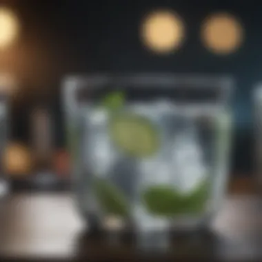 Infused Water for Refreshment A serene environment with a glass of infused water