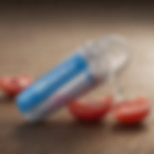 A close-up of Blistex product displaying its key ingredients