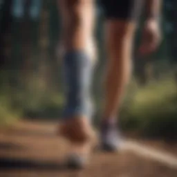 Running shoes designed for optimal knee support