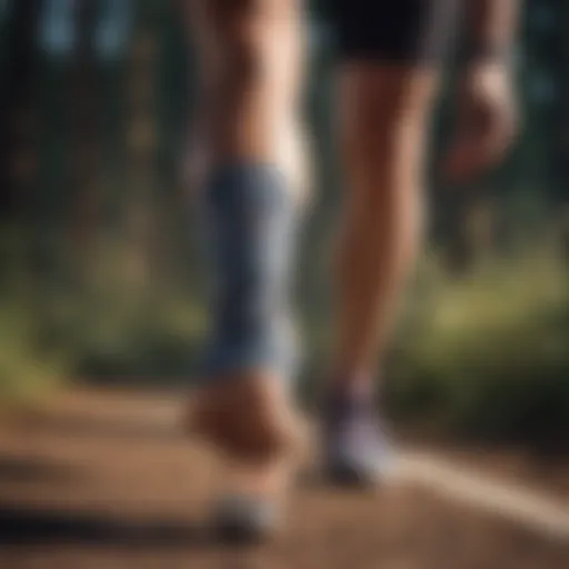 Running shoes designed for optimal knee support