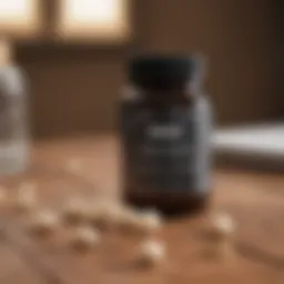 Colace stool softener capsules displayed on a wooden surface