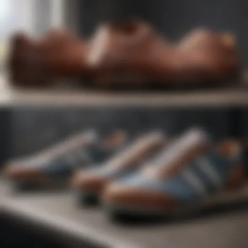 Illustration of comfortable footwear options
