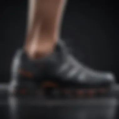 Key Support Features in Footwear A diagram showing shoe support features