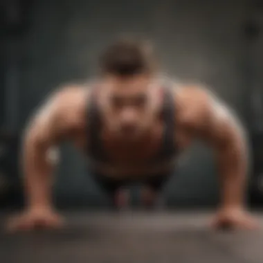 Variations of push-ups displayed in a sequence to illustrate different techniques.