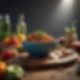 A vibrant spread of healthy foods rich in nutrients