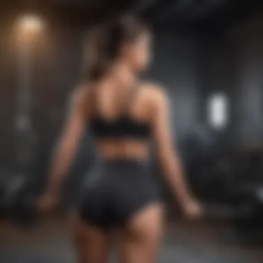 Visual representation of proper posture during waist training exercises.