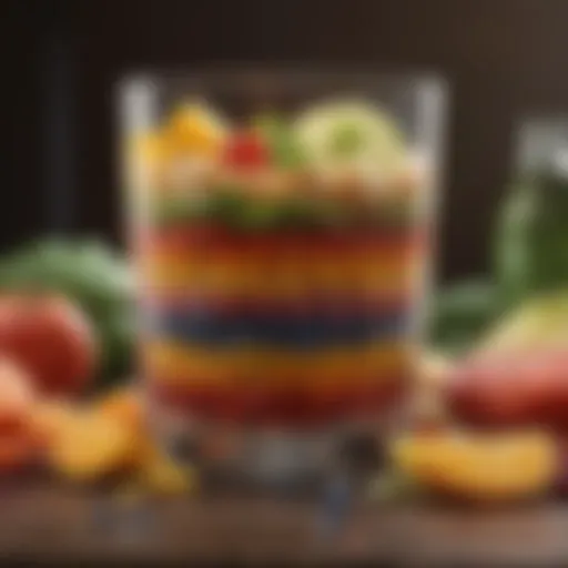 Colorful array of nutrient-rich foods promoting abdominal wellness