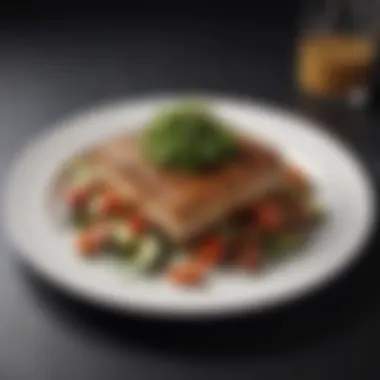The Art of Portion Control Well-portioned healthy meal on a plate illustrating portion control