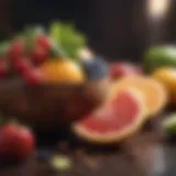 Colorful assortment of fresh fruits for a balanced diet