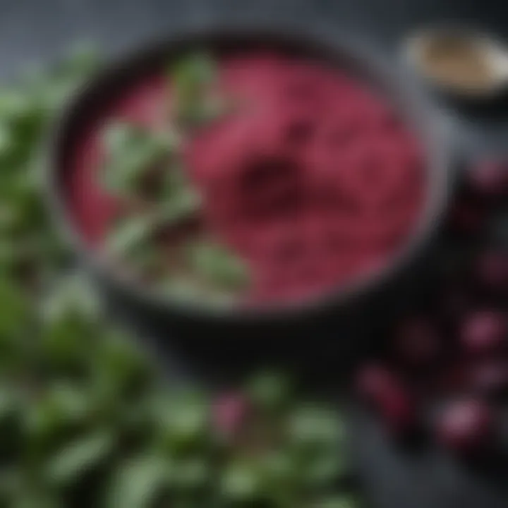 Varied dishes incorporating PhD Greens and beetroot powder