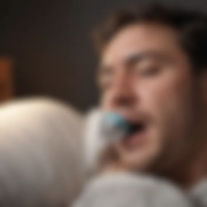 Illustration depicting various causes of snoring