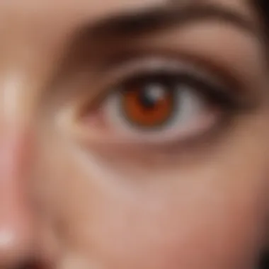 An illustration of common irritants leading to red eyes