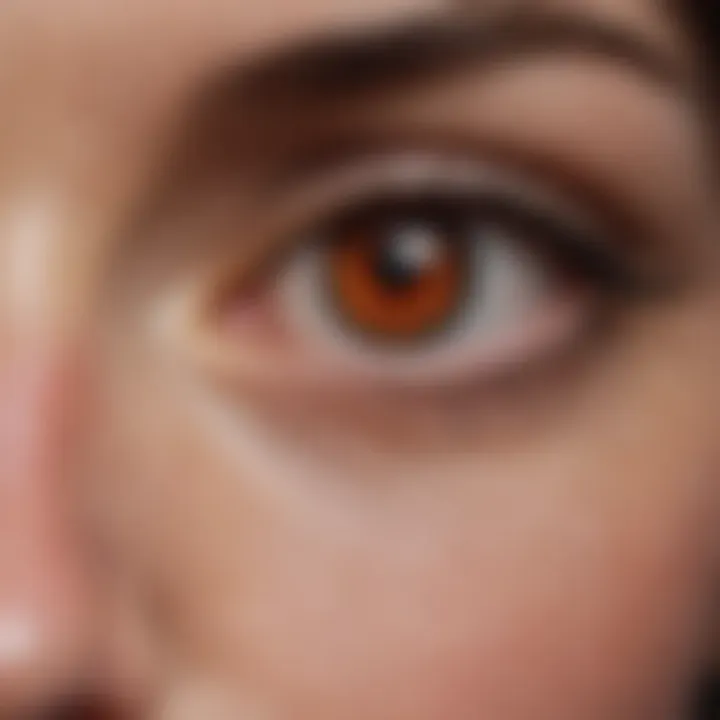 An illustration of common irritants leading to red eyes