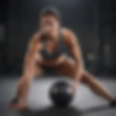 Core Strength Exercises for Belly Fat Reduction An individual performing an intense workout emphasizing core strength and endurance