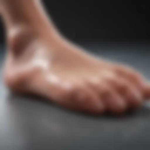 Illustration of different types of foot blisters