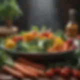 A vibrant plate of colorful vegetables promoting healthy eating