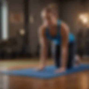 Stretching Techniques for Muscle Relief A physical therapist demonstrating a stretching technique on a mat.