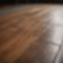 Variety of aerobics flooring materials showcasing their unique textures and finishes