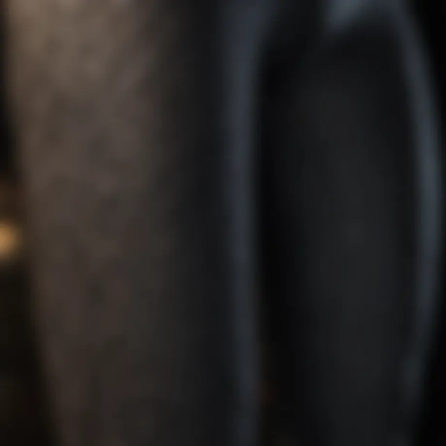 A close-up view of high-performance athletic leggings showcasing unique patterns and textures.