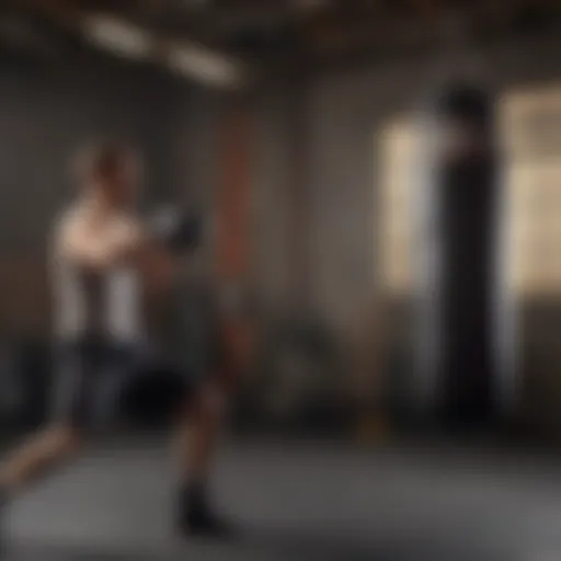Dynamic Training Session with Punching Bag and Speed Bag