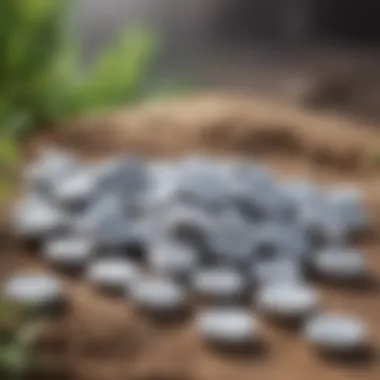 Nature's Gift: Magnesium Tablets A close-up of magnesium tablets in a natural setting