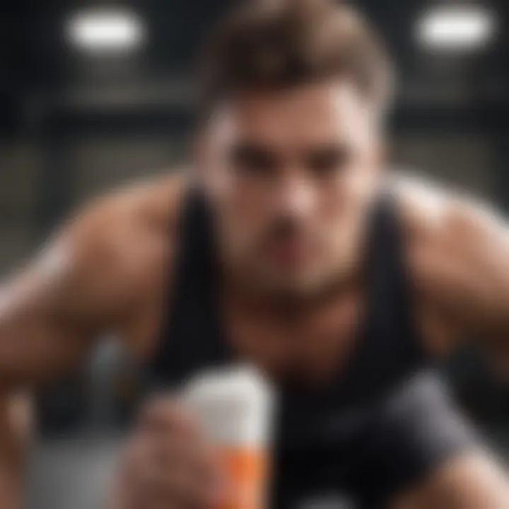 A fitness enthusiast engaging in weight training