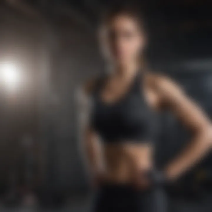 Athlete wearing Dri-Fit top during an intense workout