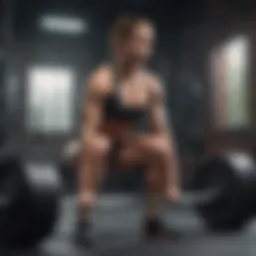 A fitness enthusiast performing deadlifts to enhance lower back strength