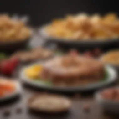 Visual representation of macronutrient ratios in a ketogenic diet
