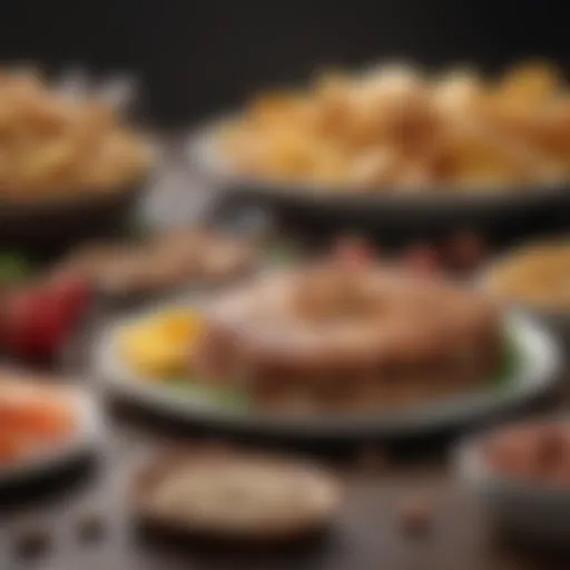 Visual representation of macronutrient ratios in a ketogenic diet