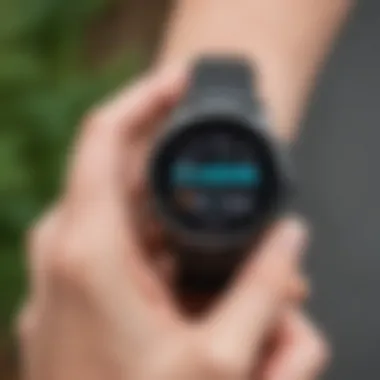 Garmin vívosmart HR display showcasing health metrics