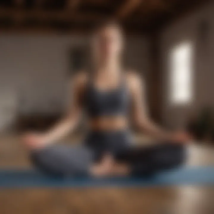 Yoga poses promoting flexibility and balance