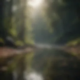 A serene landscape symbolizing tranquility in anxiety management