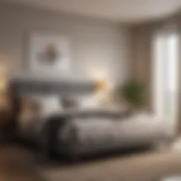 A serene bedroom setting promoting restful sleep.